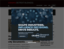 Tablet Screenshot of crainsdetroit.com